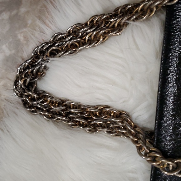 Vtg Koret black leather hand purse - Picture 4 of 16